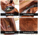 Bolsa Vintage Elegance - Couro Legítimo (Compre 1 Leve 2)